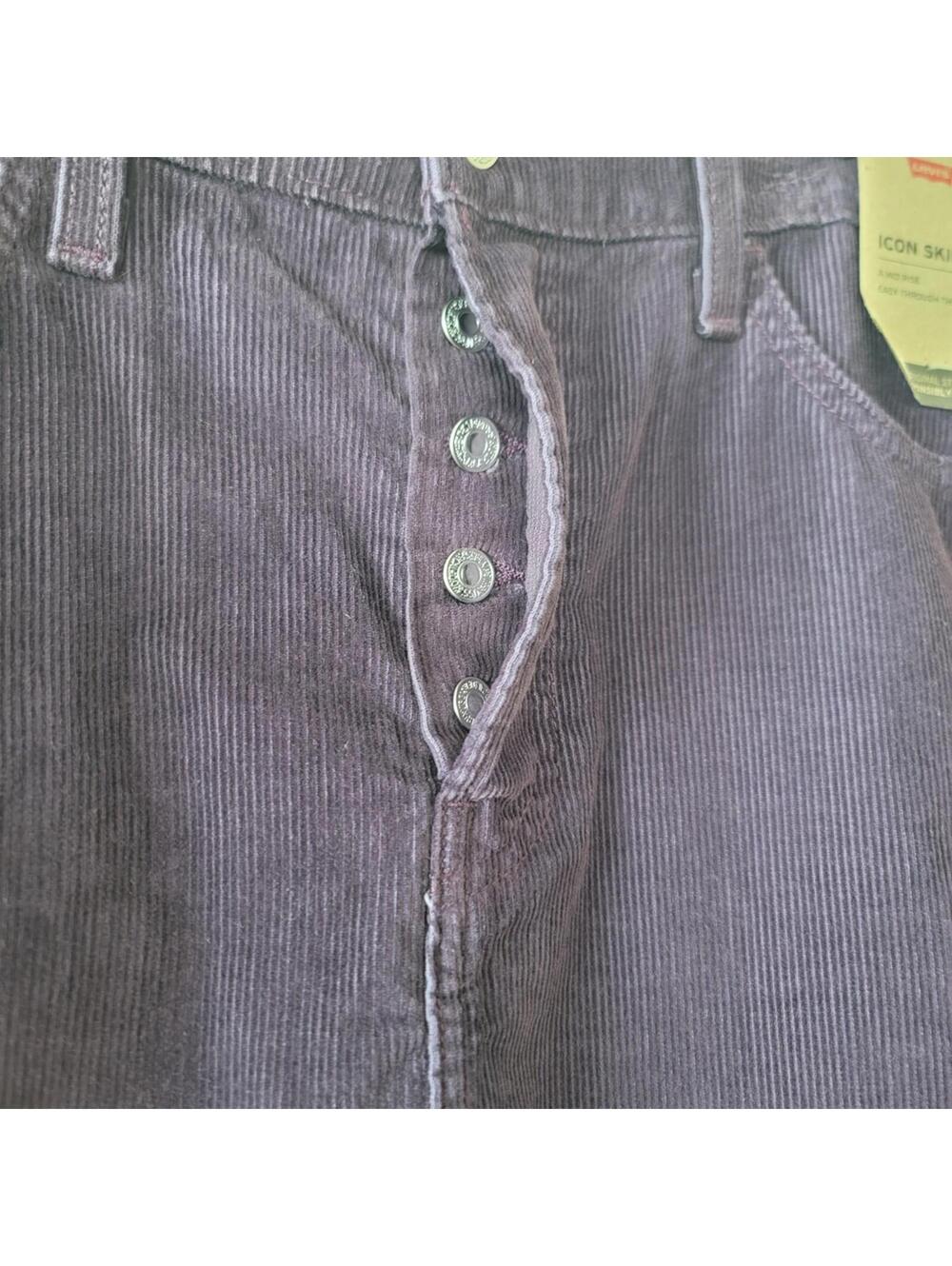 Levi’s Icon Corduroy Mini Skirt Cotton New y2k festival bts - Picture 7 of 8